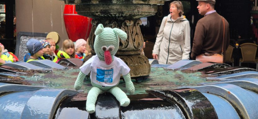 Auf dem Weg zum Ottonianum kurz noch zum Hundertwasserhaus
